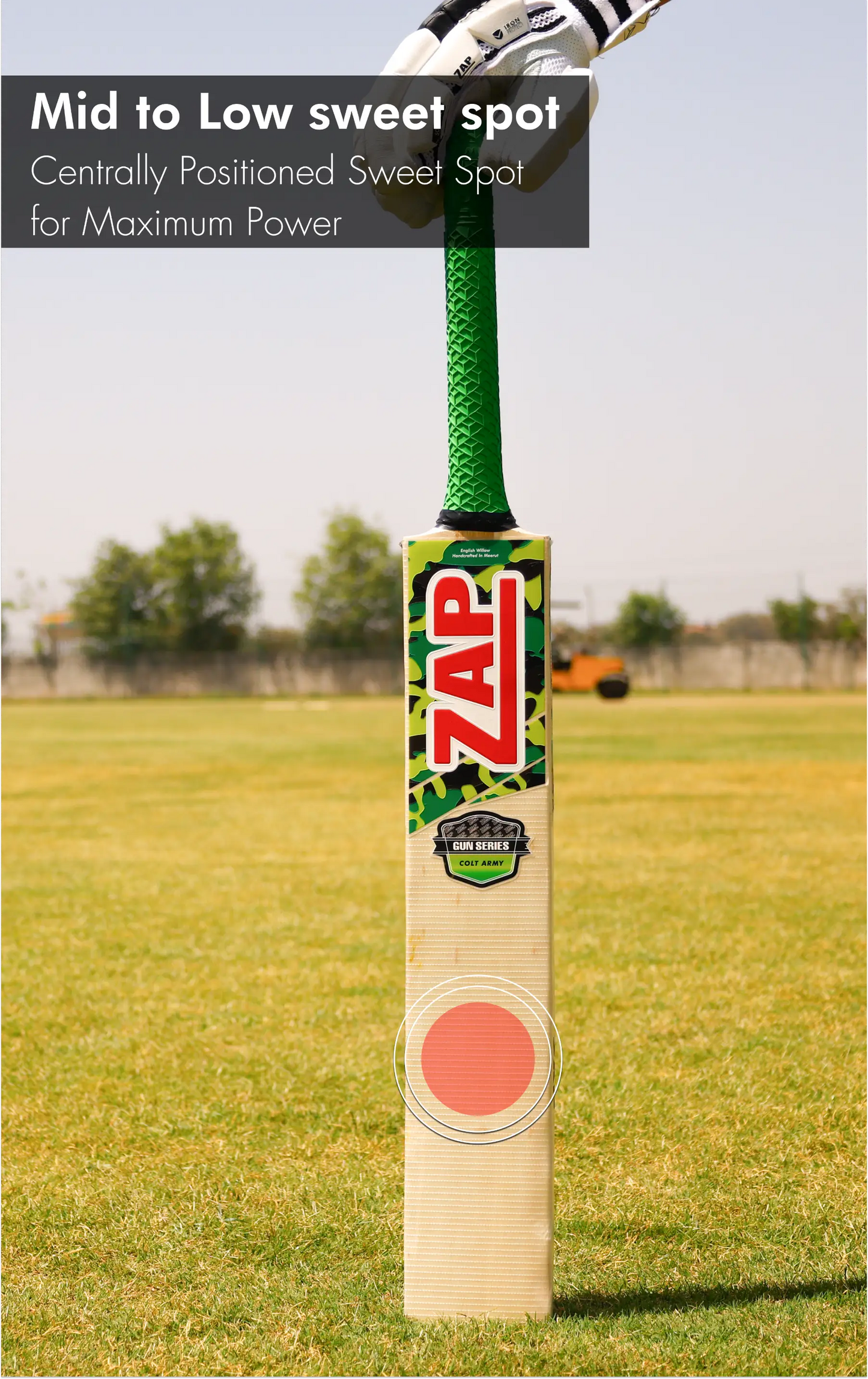 ZAP Gun Colt Army English Willow Cricket Bat-3