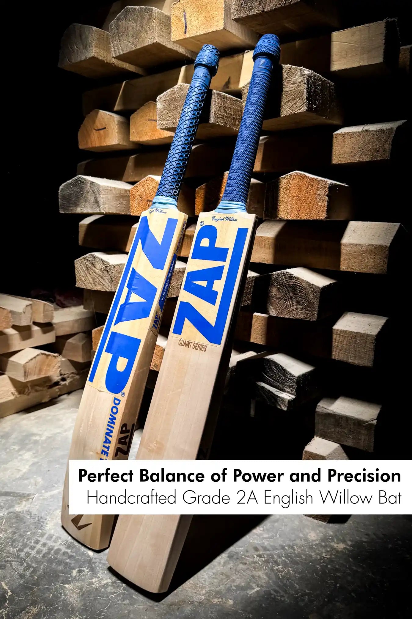 ZAP Vintage Quaint Series 3 Star English Willow Bat-3